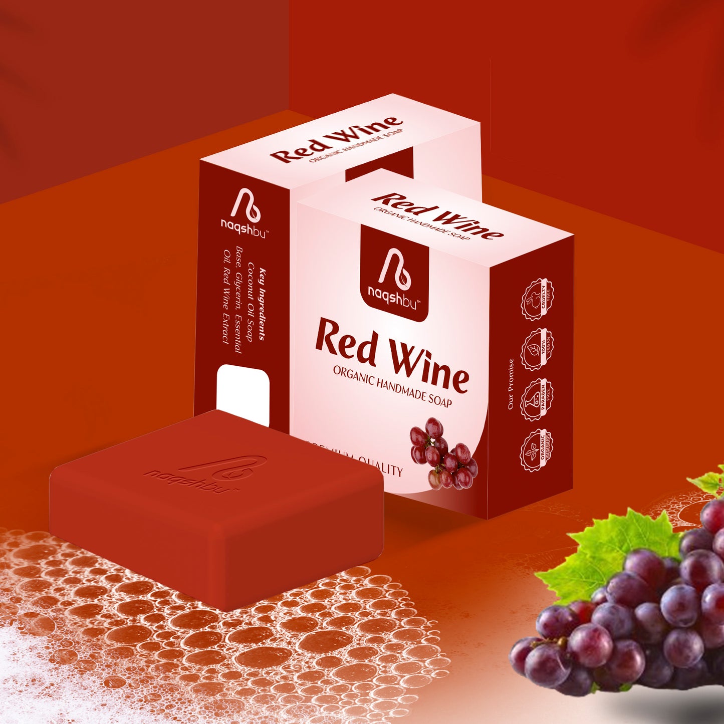 Red Wine Organic Handmade Soap