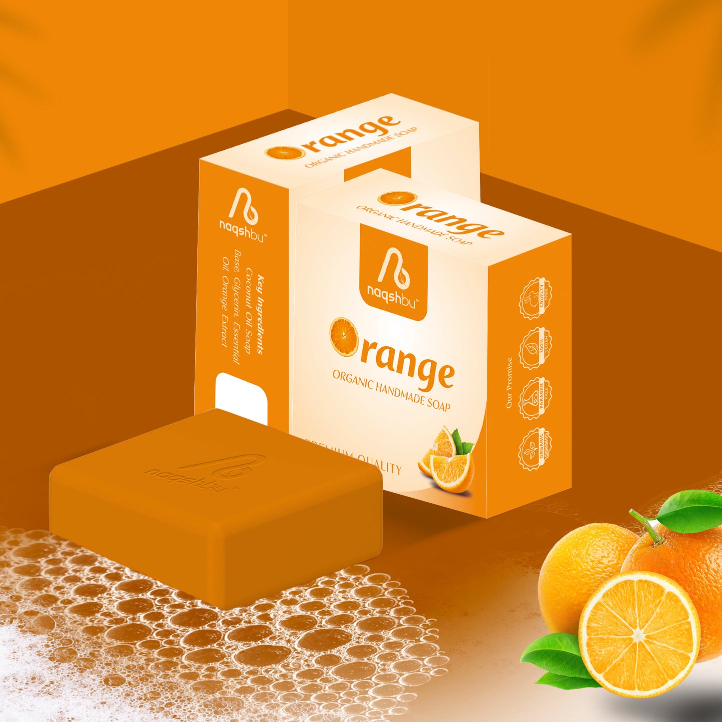 Orange Organic Handmade Soap